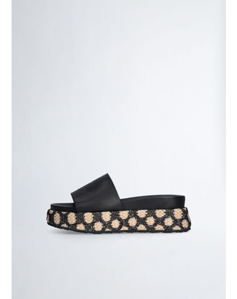 Sandales plates Frida noire