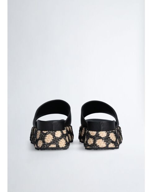 Sandales plates Frida noire