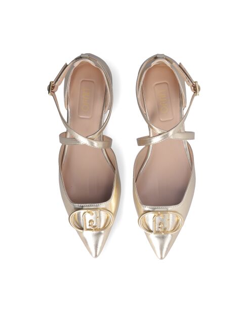 Sandales à talon Viola or clair