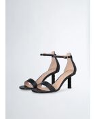 Sandales à talon en Cuir Ale noires