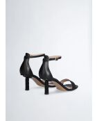 Sandales à talon en Cuir Ale noires