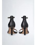 Sandales à talon en Cuir Ale noires