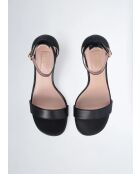 Sandales à talon en Cuir Ale noires