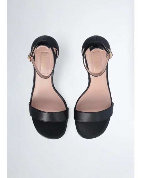 Sandales à talon en Cuir Ale noires