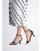 Sandales à talon en Cuir Ale noires