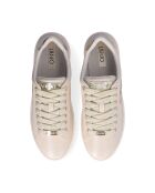 Baskets Silvia en cuir beurre