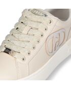 Baskets Silvia en cuir beurre