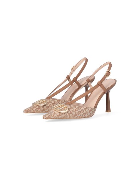 Sandales à talon Sabry biscuit