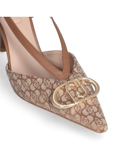 Sandales à talon Sabry biscuit