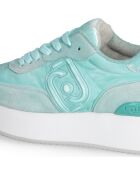 Baskets Dreamy en cuir émeraude