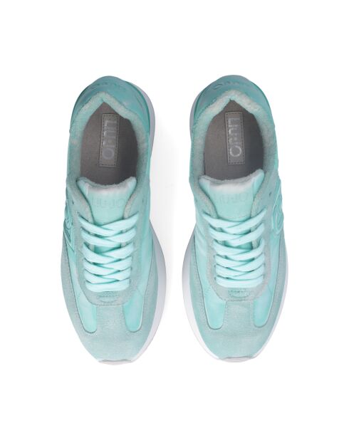 Baskets Dreamy en cuir émeraude