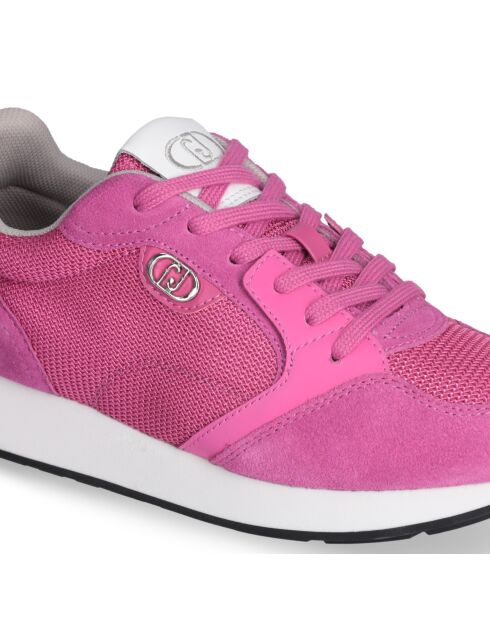 Baskets Vibe en cuir roses