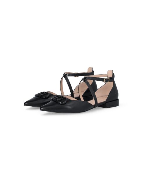Sandales à talon en Cuir Viola noires
