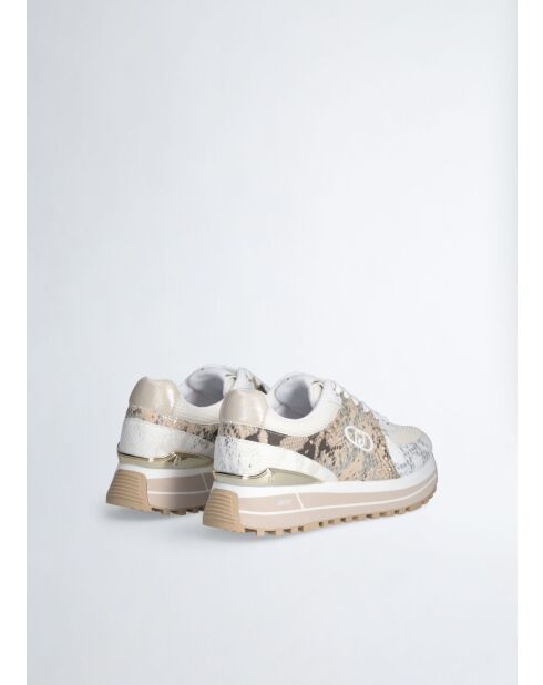 Baskets Maxi en cuir python