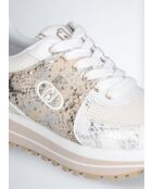 Baskets Maxi en cuir python