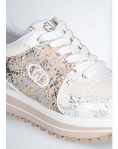 Baskets Maxi en cuir python