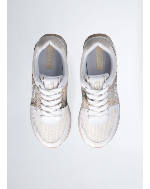 Baskets Maxi en cuir python