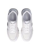 Baskets Amazing en cuir blanc et argent
