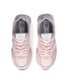 Baskets Vibe en cuir nude