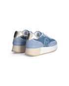 Baskets Dreamy en cuir bleues