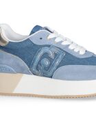 Baskets Dreamy en cuir bleues