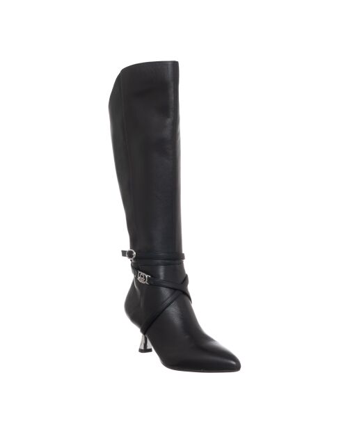 Bottes en Cuir Sandie noires