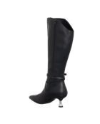 Bottes en Cuir Sandie noires
