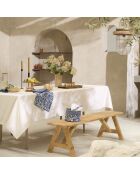 Mantel de cambray blanquecino