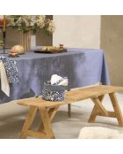 Chambray donkerblauw tafelkleed