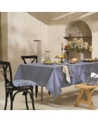 Chambray donkerblauw tafelkleed