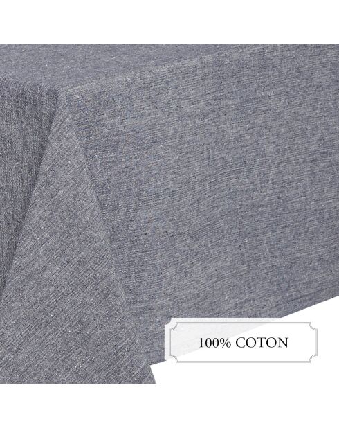 Chambray donkerblauw tafelkleed