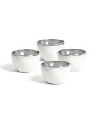 Set di 4 ciotole in porcellana bianca - 4x500 ml