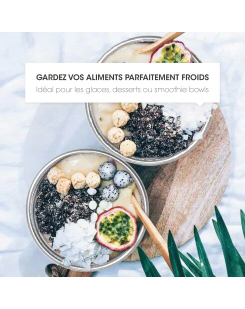 Set di 4 ciotole in porcellana bianca - 4x500 ml