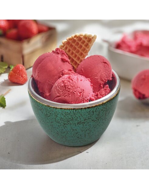 Set di 4 ciotole in porcellana verde azzurro - 4x500 ml