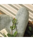 Set de 6 serviettes Chambray vert foncé - 40x40 cm