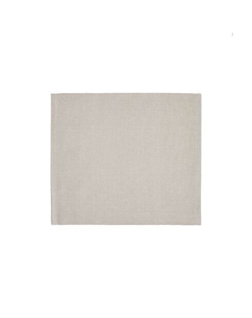 Ensemble de 4 sets de table Chambray taupe - 40x35 cm