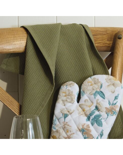 Set de 3 paños de cocina Uni verde claro - 50x70 cm