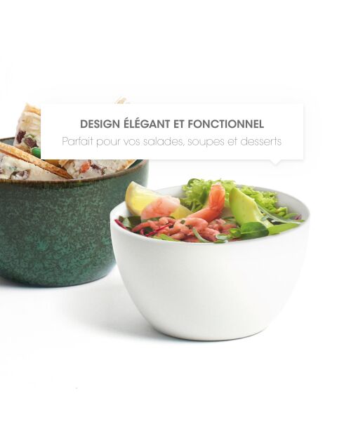 Ciotola in porcellana bianca - 500 ml