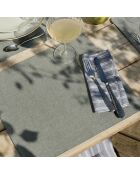 Set di 4 tovagliette Chambray verde scuro - 40x35 cm