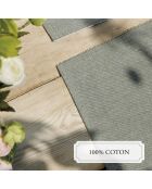 Set di 4 tovagliette Chambray verde scuro - 40x35 cm