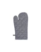 Set de delantal, guante de cocina y agarradera de cambray azul oscuro