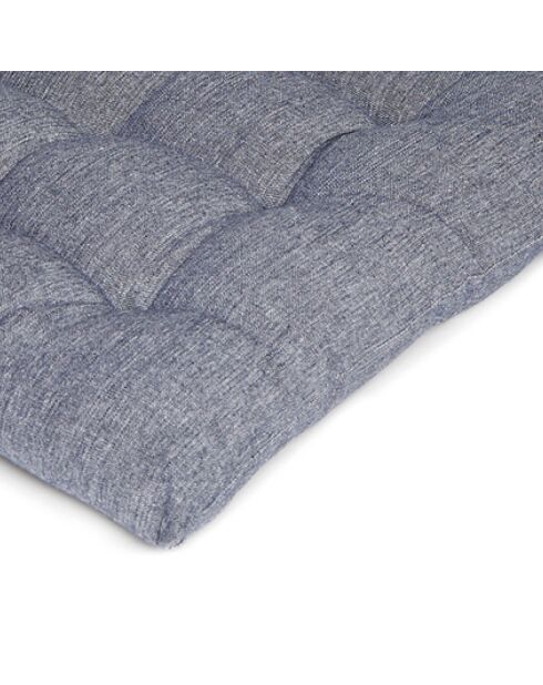 Cojín de silla Chambray azul oscuro - 40x40x3 cm