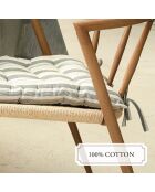 Arthur grünes Stuhlkissen - 40x40x3 cm