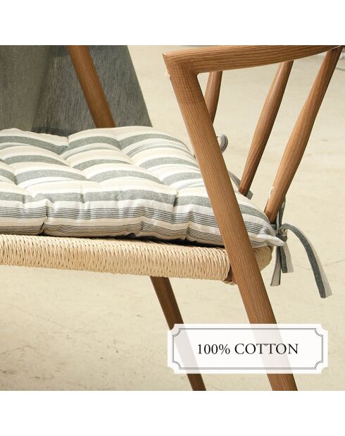 Arthur grünes Stuhlkissen - 40x40x3 cm