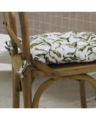 Natur'elle stoelkussen wit - 40x40x3 cm