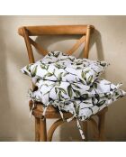 Natur'elle stoelkussen wit - 40x40x3 cm