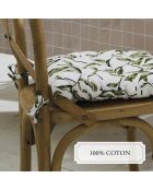 Natur'elle stoelkussen wit - 40x40x3 cm