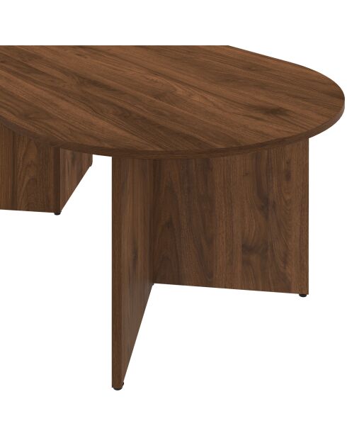 Tavolino Gabin effetto noce - 110x60 cm
