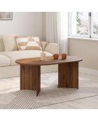 Gabin Couchtisch mit Walnusseffekt - 110x60 cm