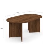 Gabin Couchtisch mit Walnusseffekt - 110x60 cm
